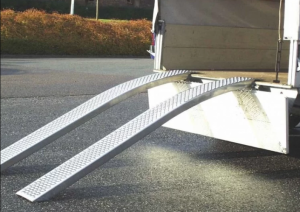 Curved Aluminium Ramp set  SWL 200KG per ramp (pairs)